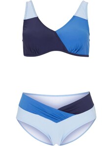 bonprix Bikiny s kosticemi (2dílná souprava) Modrá