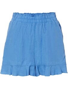 bonprix Krátké tkané šortky s lyocellem Modrá