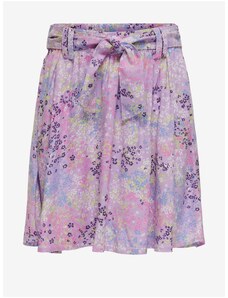 Světle fialová holčičí květovaná sukně ONLY Anna - Holky