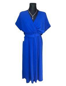 HollywoodStyle.cz polodlouhé letní šaty Pery: Tmavě modrá Polyester M-L