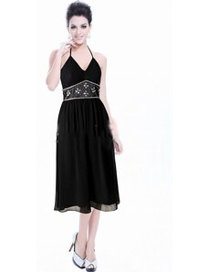 HollywoodStyle.cz krátké černé společenské šaty Bianca: Černá Šifon XL