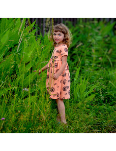 Crawler Organická bavlna šaty krátký rukáv dětské Citrony