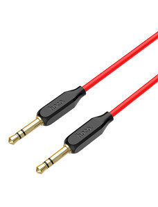 HOCO audio kabel UPA11 AUX jack 3,5mm 1m Červená/Černá