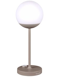 Muškátově šedá venkovní LED lampa Fermob MOOON! 41 cm