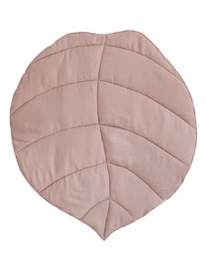 Moi Mili Pudrově růžová dětská hrací deka Leaf 120 x 110 cm