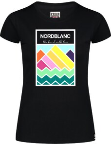 Nordblanc Černé dámské bavlněné tričko SUNBOW