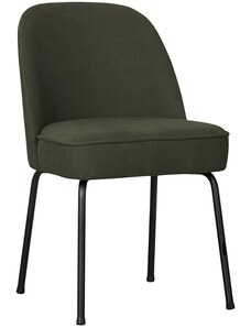Hoorns Tmavě zelená čalouněná jídelní židle Tergi