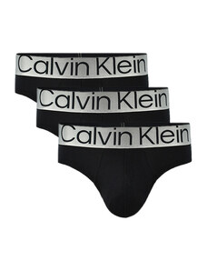 3PACK pánské slipy Calvin Klein černé