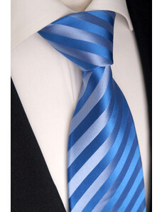 Elegantní modrá pruhovaná kravata Beytnur 139-2