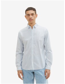 Světle modrá pánská vzorovaná košile Tom Tailor - Pánské