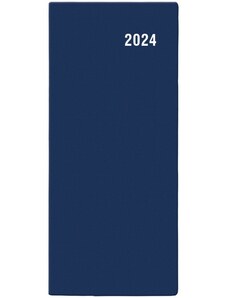 Baloušek s.r.o. Diář kapesní měsíční - Božka - PVC - modrá 2024 BMB1-1-24