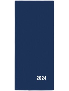 Baloušek s.r.o. Diář kapesní měsíční - Xenie - PVC - modrá 2024 BMX1-1-24