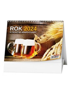 Baloušek s.r.o. Stolní kalendář Rok 2022 s českými minipivovary 2024 BSE10-24