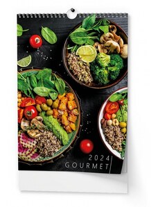 Baloušek s.r.o. Nástěnný kalendář Gourmet - A3 2024 BNG11-24