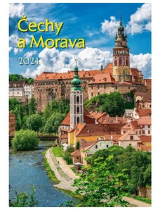GRASPO CZ, a.s. Nástěnný kalendář Čechy a Morava 2024 GN24-022