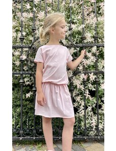 MIMI moda dla dzieci Dívčí cropped šaty ligt pink