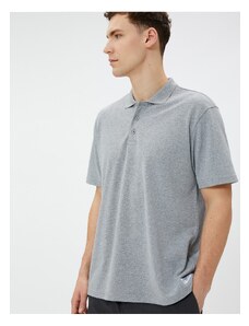 Koton Polo T-Shirt with Short Sleeves and Buttons