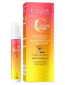 Eveline cosmetics Vitamin C Rozjasňující a chladivé oční sérum v roll-onu 15 ml