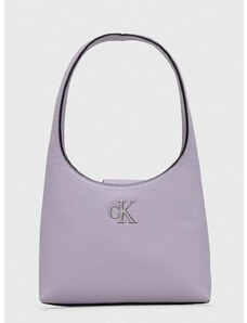 Kabelka Calvin Klein Jeans fialová barva, K60K610843