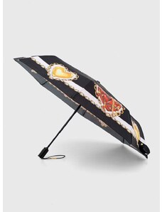 Deštník Moschino černá barva, 8951 OPENCLOSEA