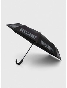 Deštník Moschino černá barva, 8064
