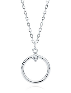 OLIVIE Stříbrný náhrdelník KRUH 7515
