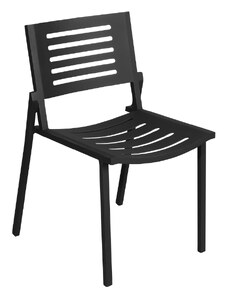 Antracitová hliníková zahradní židle No.112 Mindo