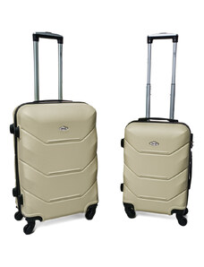 Rogal Zlatá sada 2 luxusních skořepinových kufrů "Luxury" - vel. M, L