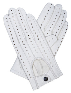 Kreibich Dámské rukavice řidičské bílé