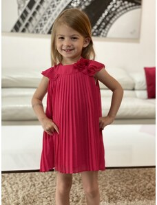 Dívčí elegantní plisované šaty MAYORAL, sytě růžové ORQUIEDA