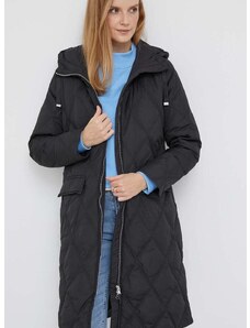 Péřová bunda Lauren Ralph Lauren dámská, černá barva, přechodná