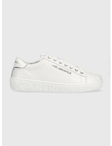 Kožené sneakers boty Karl Lagerfeld Kupsole III bílá barva