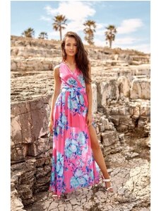 Dámské MAXI šaty květinové L&S Fashion 159