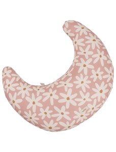 Malomi Kids Růžový bavlněný kojicí polštář Blush Daisies 62 cm