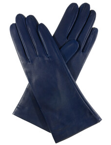 Kreibich Dámské rukavice modré s podšívkou hedvábí