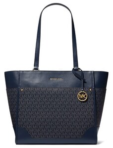 Michael Kors Harrison large kabelka logo tmavě modrá