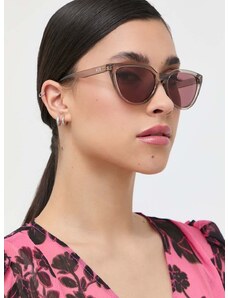 Sluneční brýle Armani Exchange dámské, béžová barva