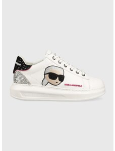 Kožené sneakers boty Karl Lagerfeld KAPRI KC bílá barva, KL62570N