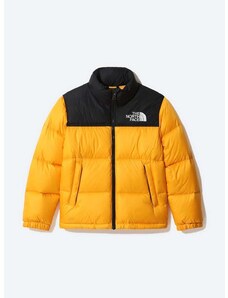 Dětská péřová bunda The North Face Youth 1996 Retro Nuptse žlutá barva