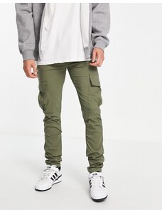 American Stitch slim cargos in khaki-Green