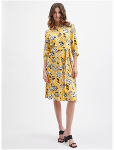 Orsay Žluté dámské květované šaty - Dámské