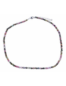 Nefertitis Turmalín multicolor broušený náhrdelník 3,8 mm - délka cca 40 cm