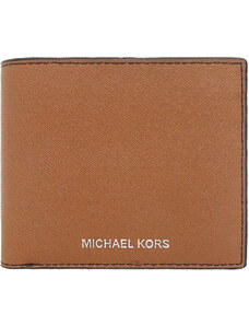 Michael Kors pánská peněženka HARRISON s kapsou na drobné brwn