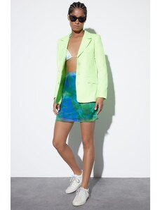 Trendyol Pistachio Green Woven Lined Blazer Jacket