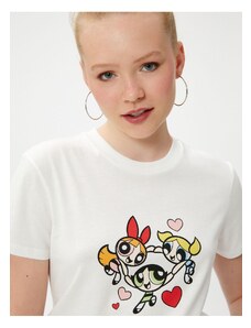 Koton Power Puff Girls Printed T-Shirt Licensed Short Sleeve Crew Neck