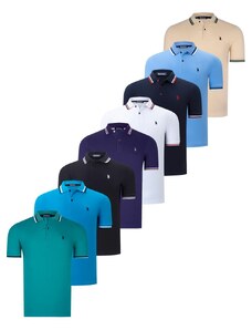 OCTAL SET T8594 DEWBERRY MENS T-SHIRT-BLACK-WHITE-NAVY BLUE-LIGHT BLUE-DARK BLUE-BEIGE-PURPLE-GREEN