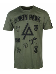 Tričko metal pánské Linkin Park - PATCHES - PLASTIC HEAD - PHD12739