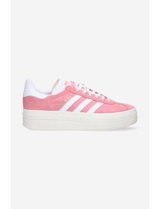 Sneakers boty adidas Originals Gazelle Bold W IG9653 růžová barva