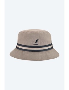 Bavlněný klobouk Kangol Stripe Lahinch tmavomodrá barva, K4012SP.GREY-GREY