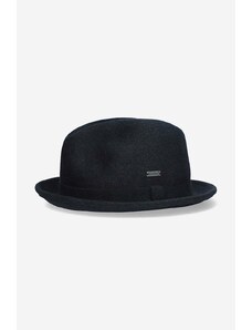 Vlněný klobouk Kangol Polished Player K4385 DARK LICHEN HEATHER zelená barva, vlněný